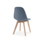 Стул деревянный Filip blue / wood