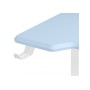 Компьютерный стол Маркос 140х80 голубой / белый
