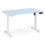 Компьютерный стол Маркос 140х80 голубой / белый