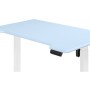 Компьютерный стол Маркос 140х80 голубой / белый