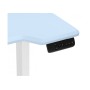 Компьютерный стол Маркос 140х80 голубой / белый