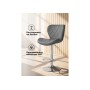 Барный стул Porch gray / chrome