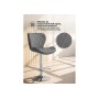 Барный стул Porch gray / chrome