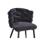 Стул на металлокаркасе на металлокаркасе Rendi gray-blue / black