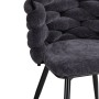 Стул на металлокаркасе на металлокаркасе Rendi gray-blue / black