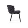 Стул на металлокаркасе на металлокаркасе Rendi gray-blue / black
