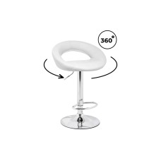 Барный стул Oazis white / chrome