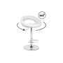 Барный стул Oazis white / chrome