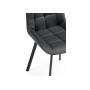 Стул на металлокаркасе Челси 360 темно-серый (ZD 995) / черный