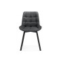 Стул на металлокаркасе Челси 360 темно-серый (ZD 995) / черный