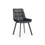 Стул на металлокаркасе Челси 360 темно-серый (ZD 995) / черный