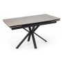 Керамический стол Старлайт 120(180)х80 carmen light grey / черный