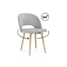 Стул деревянный Курбис 360 светло-серый (zd 960) / светлое дерево