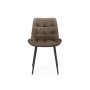 Стул на металлокаркасе Челси К коричневый (zd 233) / черный np