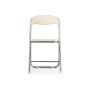 Стул на металлокаркасе Fold 1 складной beige / chrome