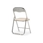 Стул на металлокаркасе Fold 1 складной beige / chrome