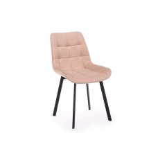 Стул на металлокаркасе Челси П бежевый (zd 210) / черный Стул на металлокаркасе Челси П бежевый (zd 210) / черный