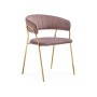 Стул на металлокаркасе Kamelia 1 light purple /gold