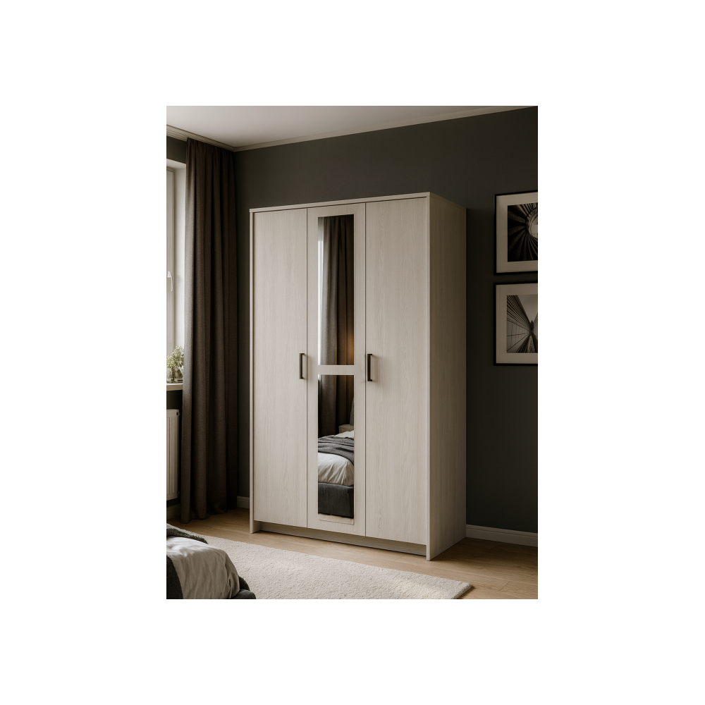 Шкаф трехстворчатый Taika ясень анкор светлый