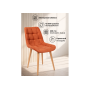 Стул деревянный Челси терракотовый (zd 432) / светлое дерево np