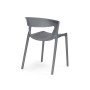 Пластиковый стул Градно 4 шт серый