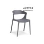 Пластиковый стул Градно 4 шт серый