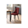 Стул на металлокаркасе Kora wine red / black