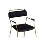 Стул на металлокаркасе Aspen black / gold