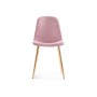 Стул на металлокаркасе Dabl light purple/ gold