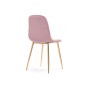 Стул на металлокаркасе Dabl light purple/ gold