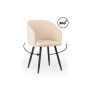 Стул на металлокаркасе Монер 360 бежевый (glory 03) / черный