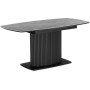 Керамический стол Фестер 160(205)х90 larka grey / черный