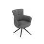 Стул на металлокаркасе Atlanta 1 крутящийся серый / черный