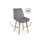 Стул деревянный Седа 360 темно-серый (zd 995) / светлое дерево np