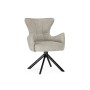 Стул на металлокаркасе Atlanta beige / black крутящийся
