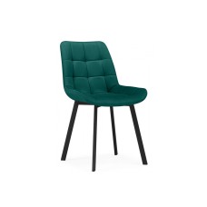 Стул на металлокаркасе Челси П зеленый (zd 667) / черный