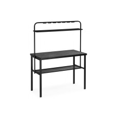 Барный стол Сари 120х50х171 дпк графит / черный