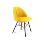 Стул на металлокаркасе SHT-ST35-1/S100 имперский жёлтый / чёрный муар