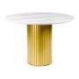 Керамический стол Гравент 110 patagonoa bianco repose / золотой