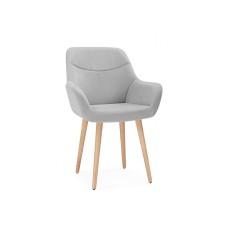 Стул деревянный Флюид светло-серый (zd 960) / светлое дерево