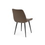 Стул на металлокаркасе Седа коричневый (zd 233) / черный np