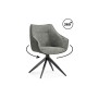 Стул на металлокаркасе Kansas gray / graphite gray / black