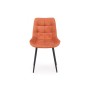 Стул на металлокаркасе Челси 360 К терракотовый (zd 432) / черный np