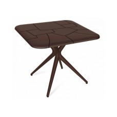 Пластиковый стол SHT-TU30/TT30 83/83 коричневый / коричневый