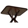 Пластиковый стол SHT-TU30/TT30 83/83 коричневый / коричневый
