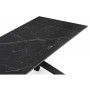 Керамический стол Хеме 180(240)х90х77 shakespeare black / черный