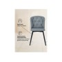 Стул на металлокаркасе Алиссум светло-серый / черный