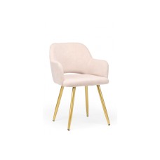 Стул на металлокаркасе Эолин латте (glory 10) / золотой