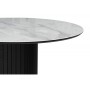 Стол стеклянный Гравент 110 кристл белый мрамор / черный