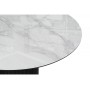 Стол стеклянный Гравент 110 кристл белый мрамор / черный